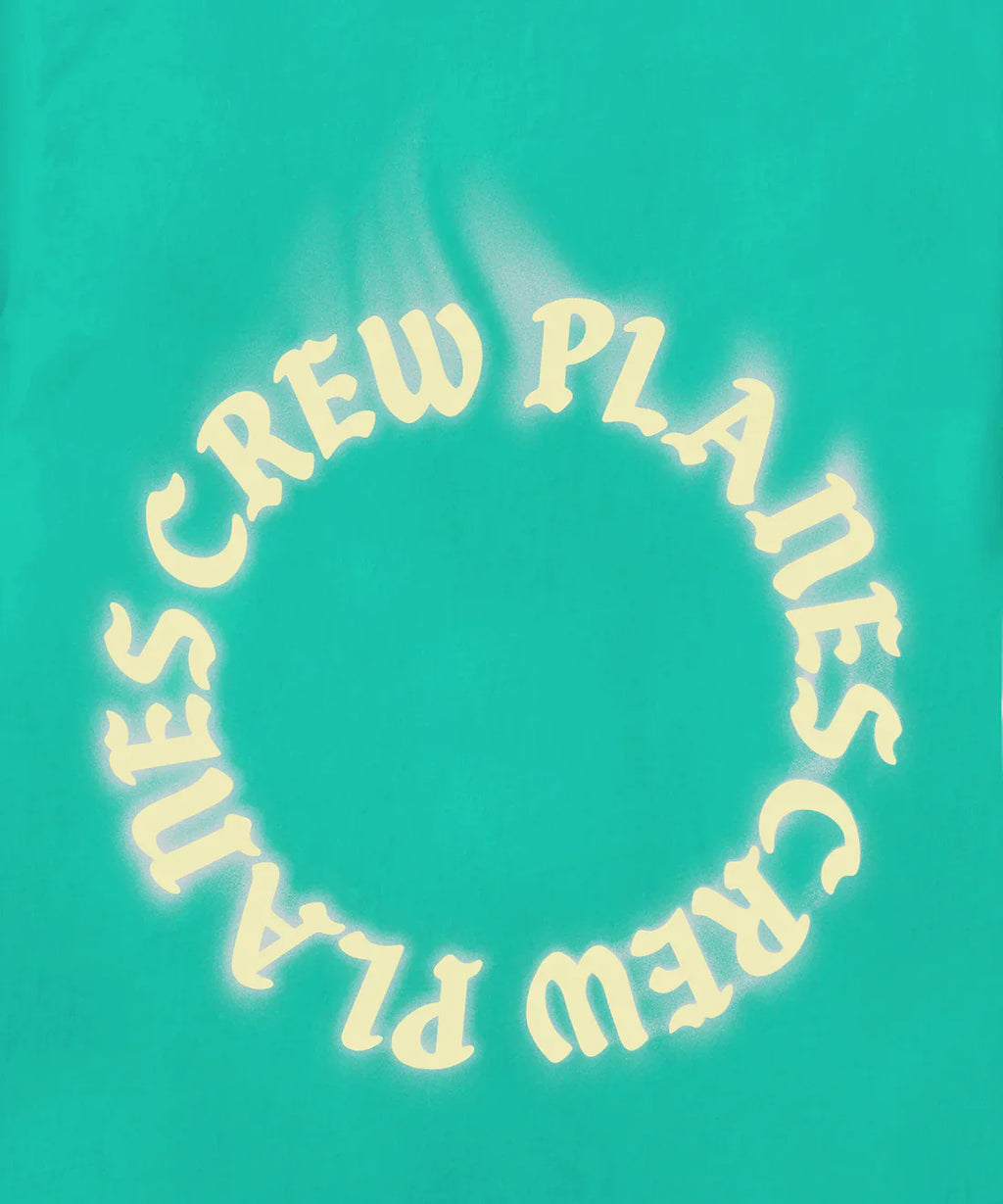 Paper Plane T-Shirt - Crew Love Supreme Tee - ISLAND GREEN - 200355