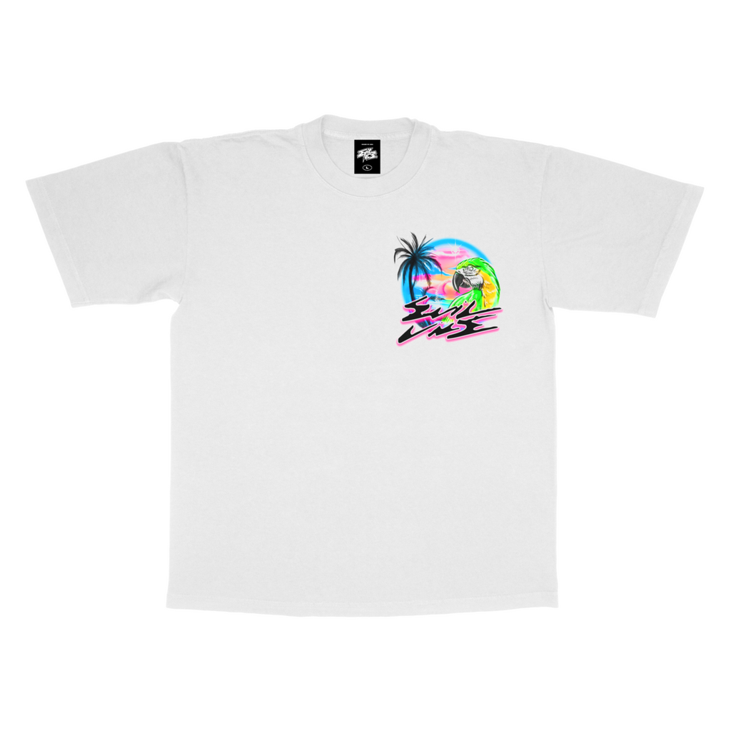 Evil Vice T-Shirt - Paradise Club - White - VICE010