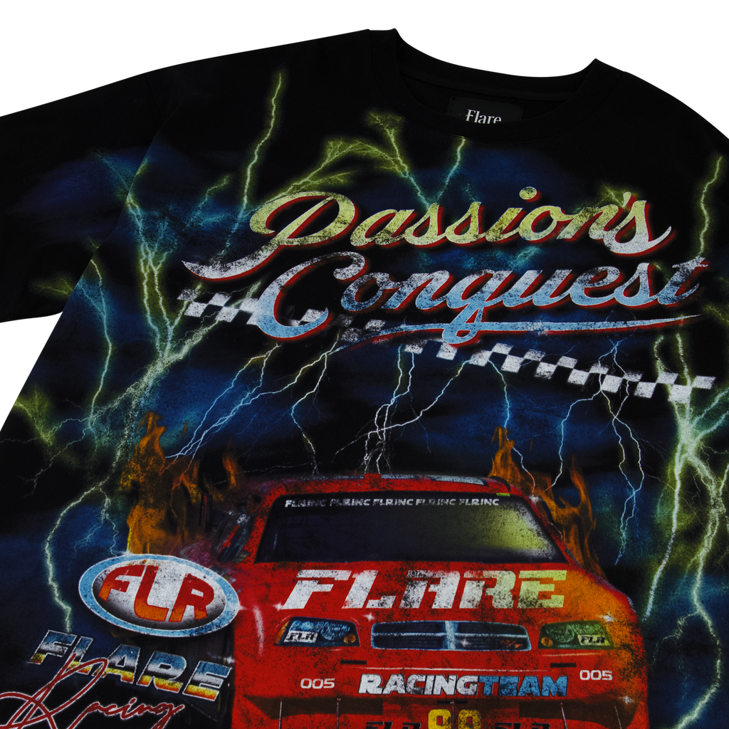 Flare T-Shirt - Passions Conquest - Black