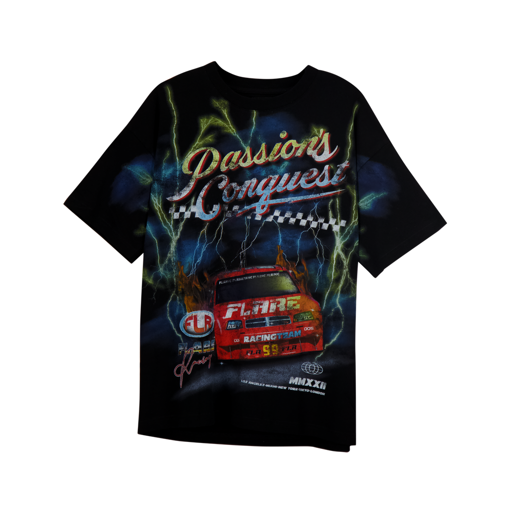 Flare T-Shirt - Passions Conquest - Black