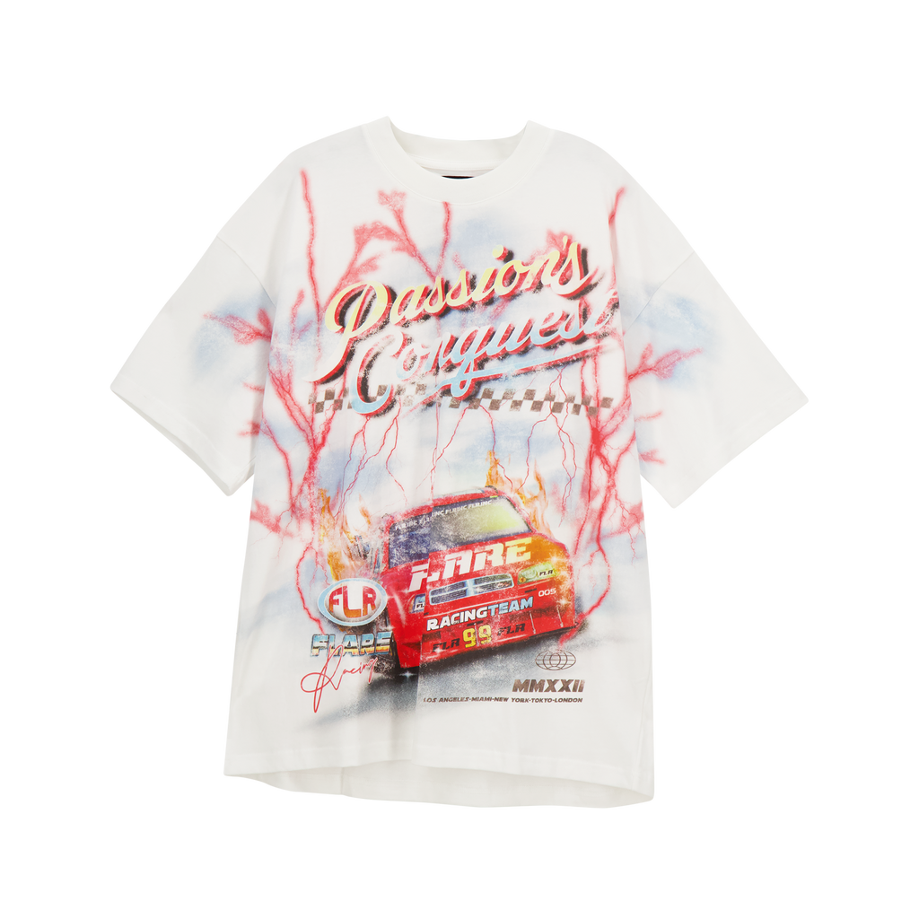 Flare T-Shirt - Passions Conquest - White