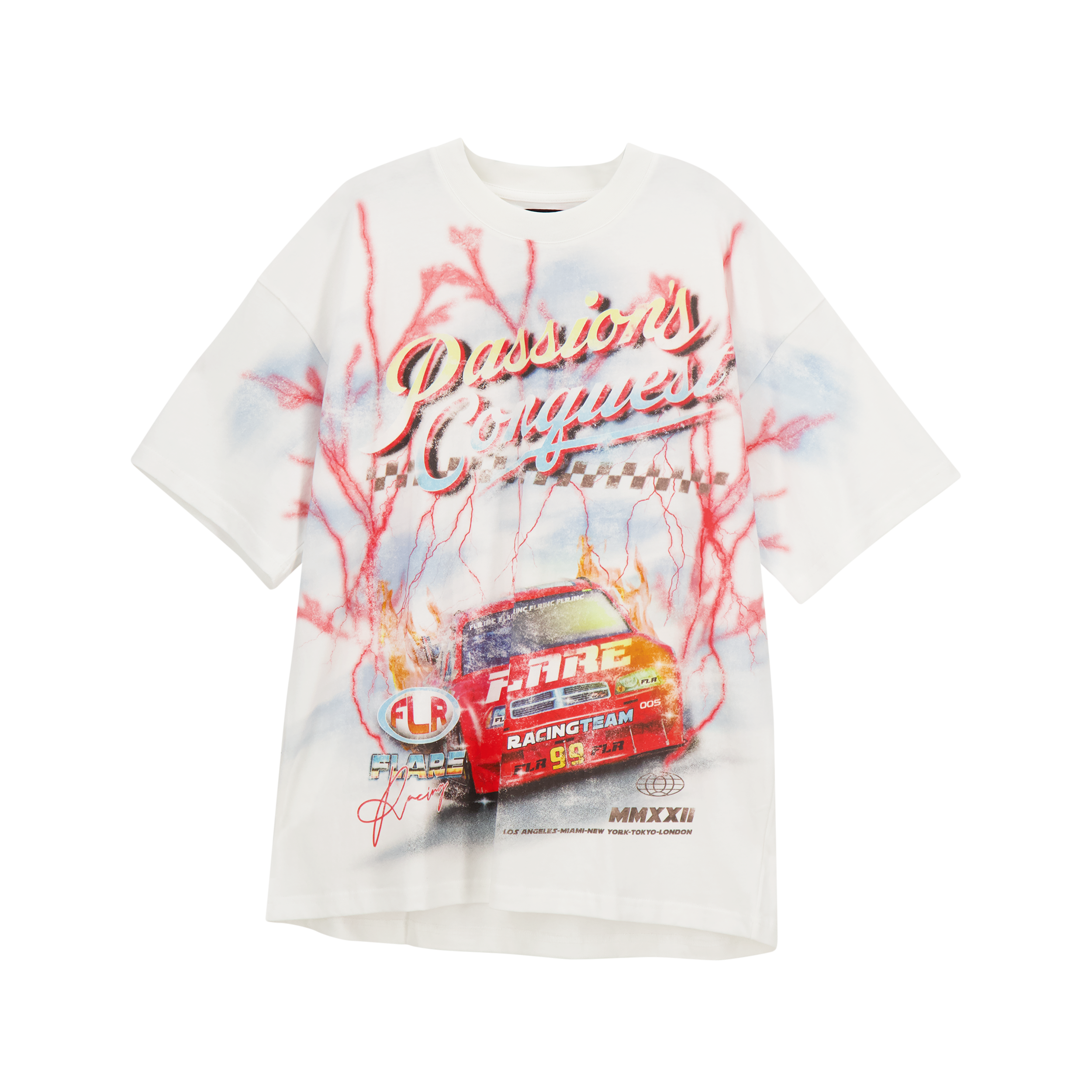 Flare T-Shirt - Passions Conquest - White