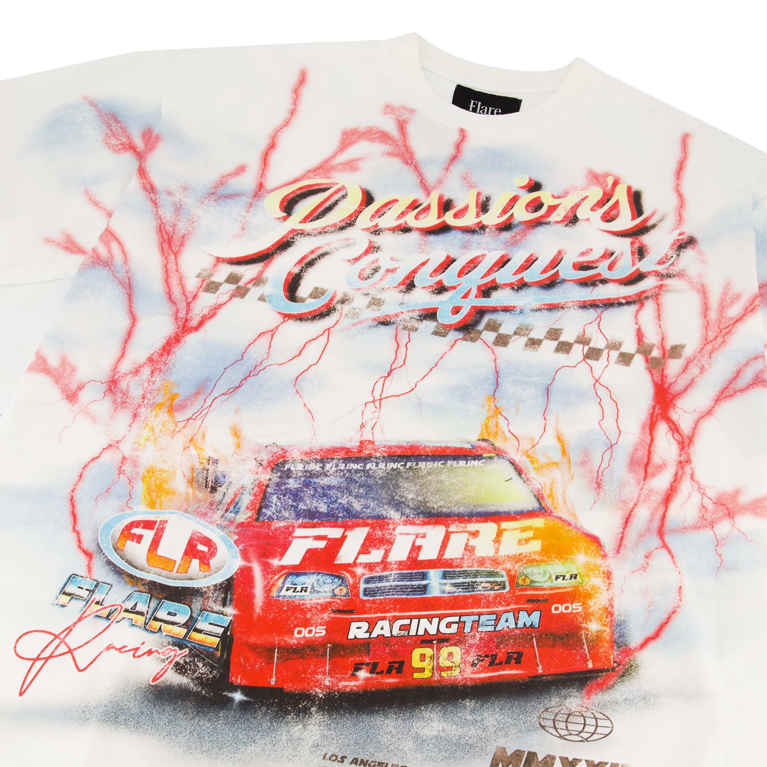 Flare T-Shirt - Passions Conquest - White