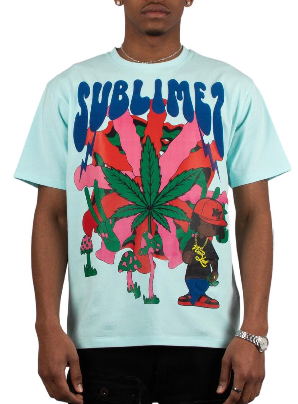 Majestik T-Shirt - Stoner - Sky Blue - TE2368