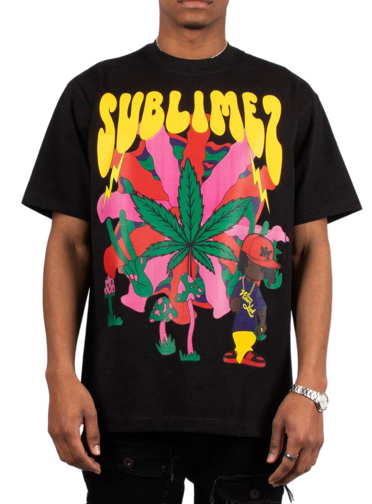 Majestik T-Shirt - Stoner - Black - TE2368