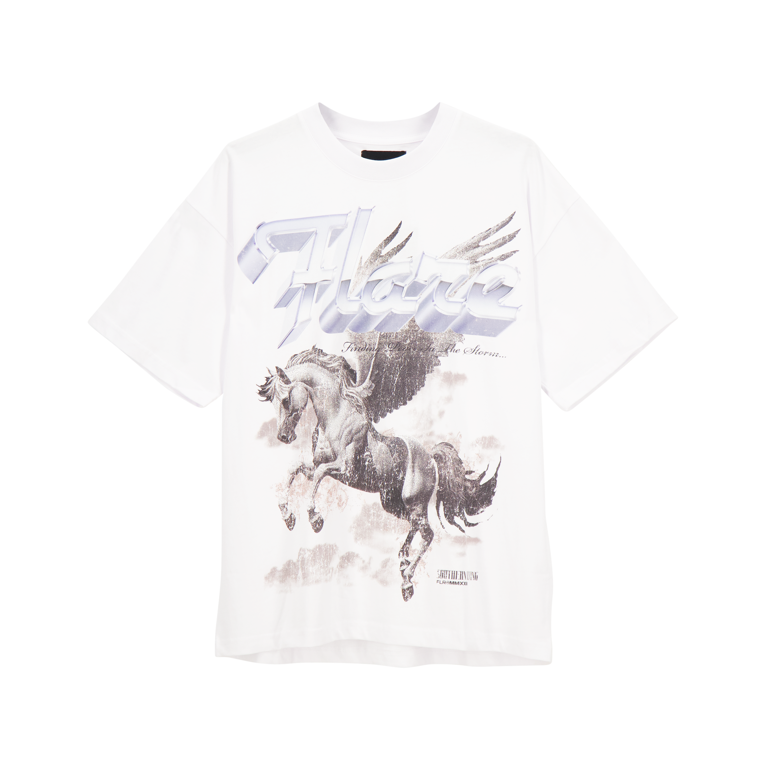 Flare T-Shirt - Pegasus - White