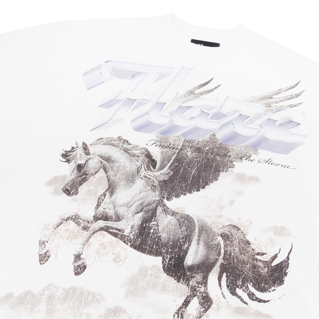 Flare T-Shirt - Pegasus - White