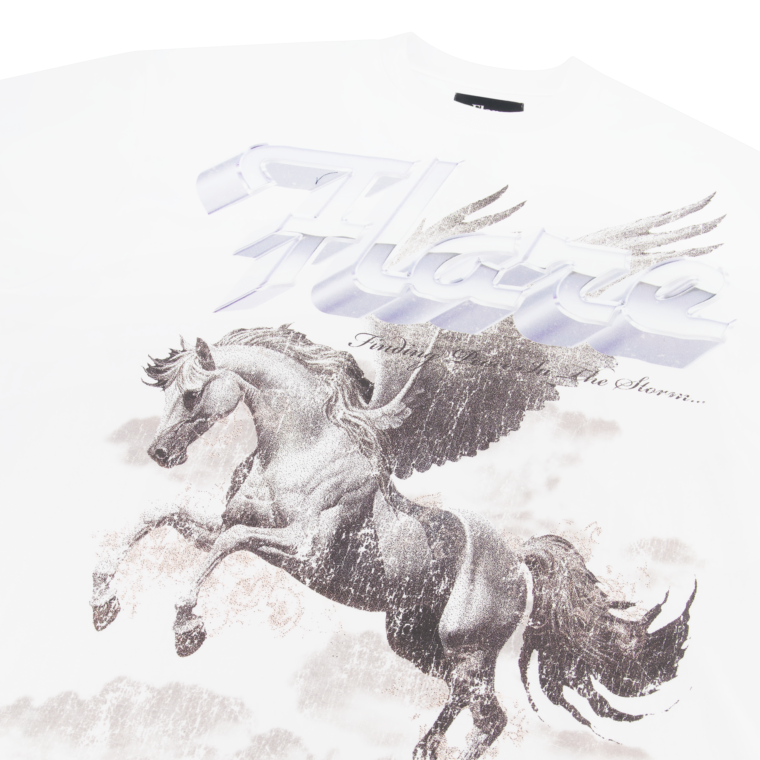 Flare T-Shirt - Pegasus - White