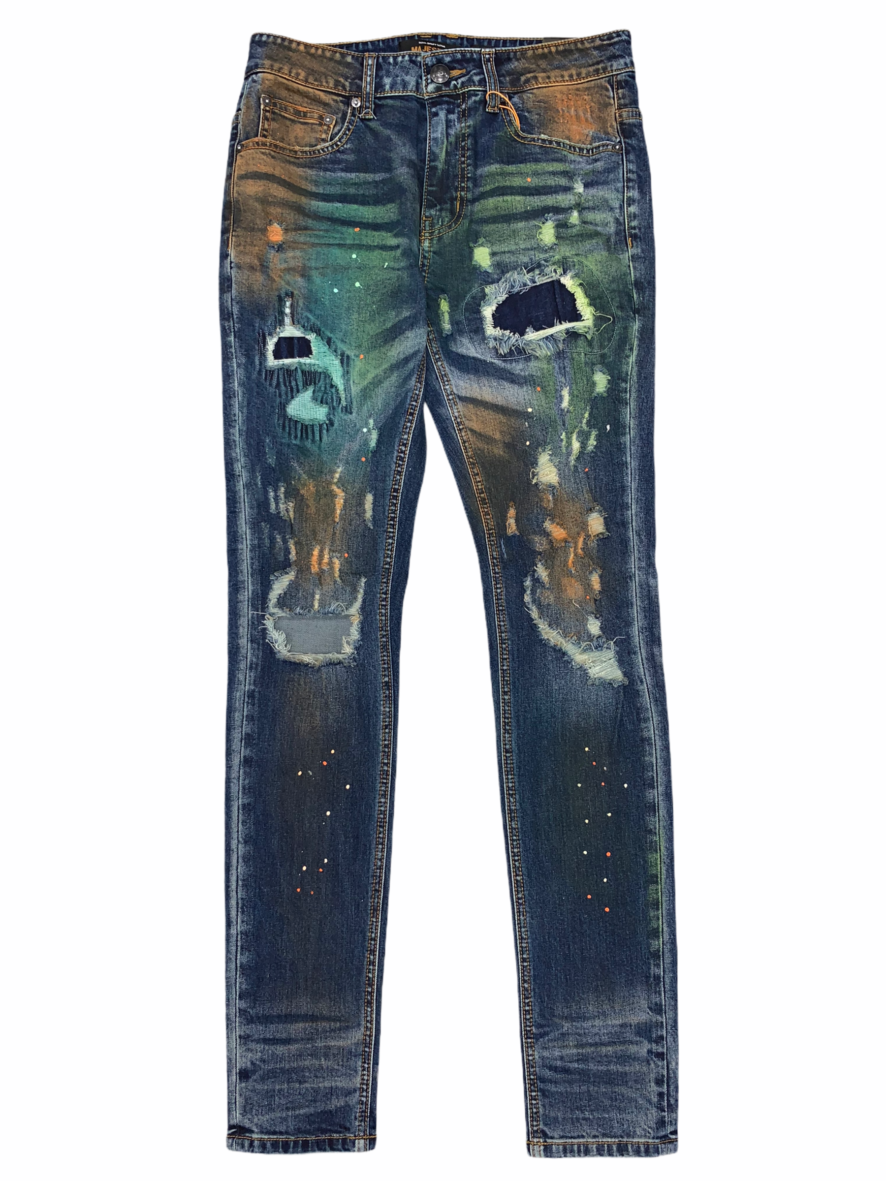 Majestik Jeans - Galaxy Paint - Dark Indigo - DL2062