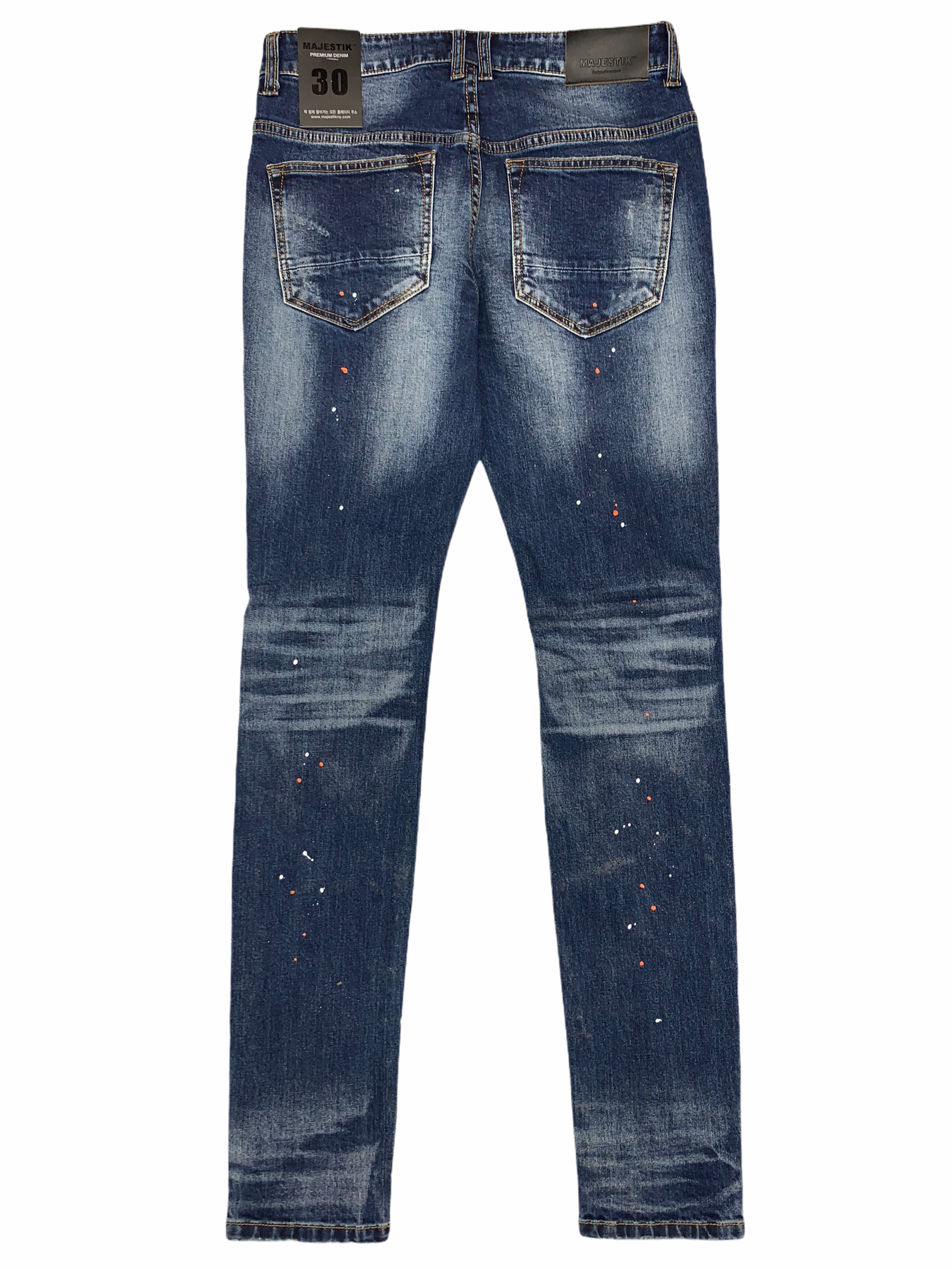 Majestik Jeans - Galaxy Paint - Dark Indigo - DL2062