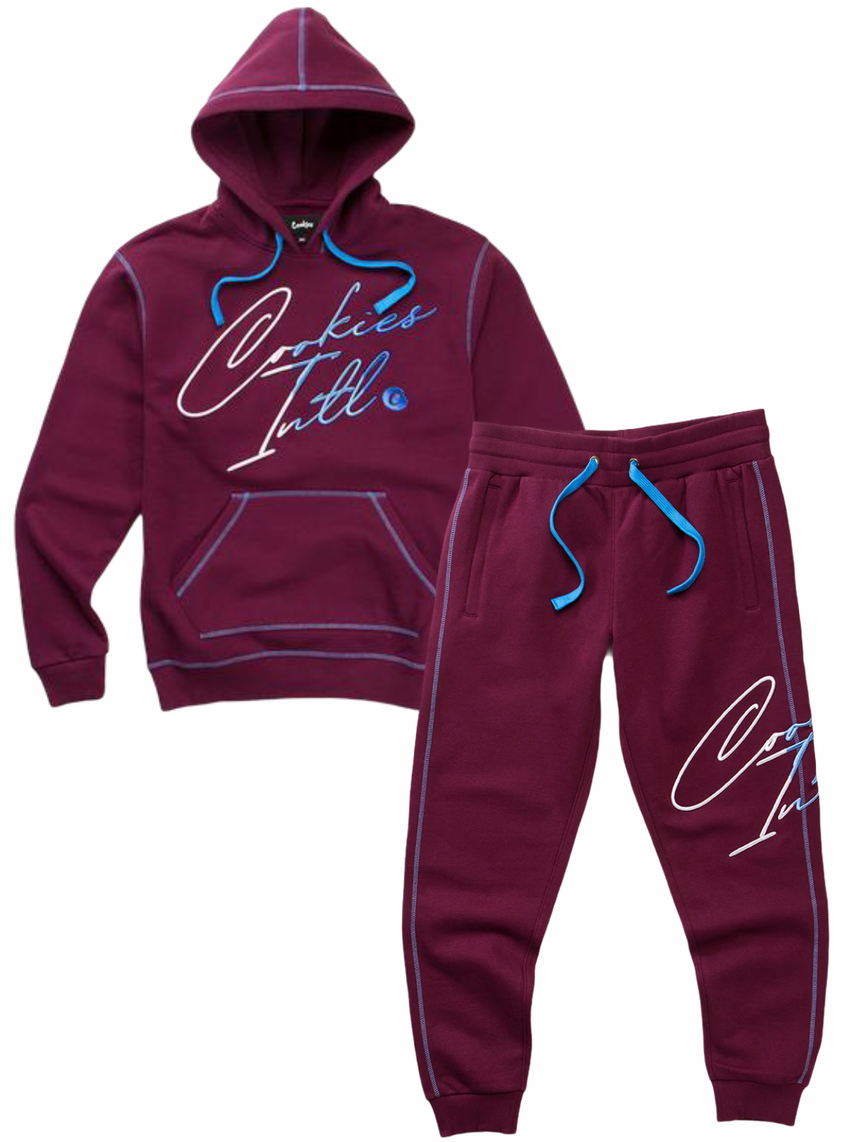 Cookies Sweatsuit - Flip the Script - Maroon - 1547H4455