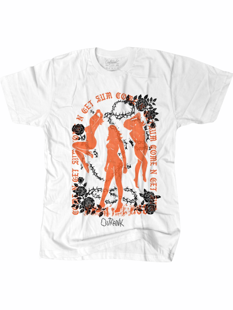 Outrank T-Shirt - Get Sum - White - OR1531