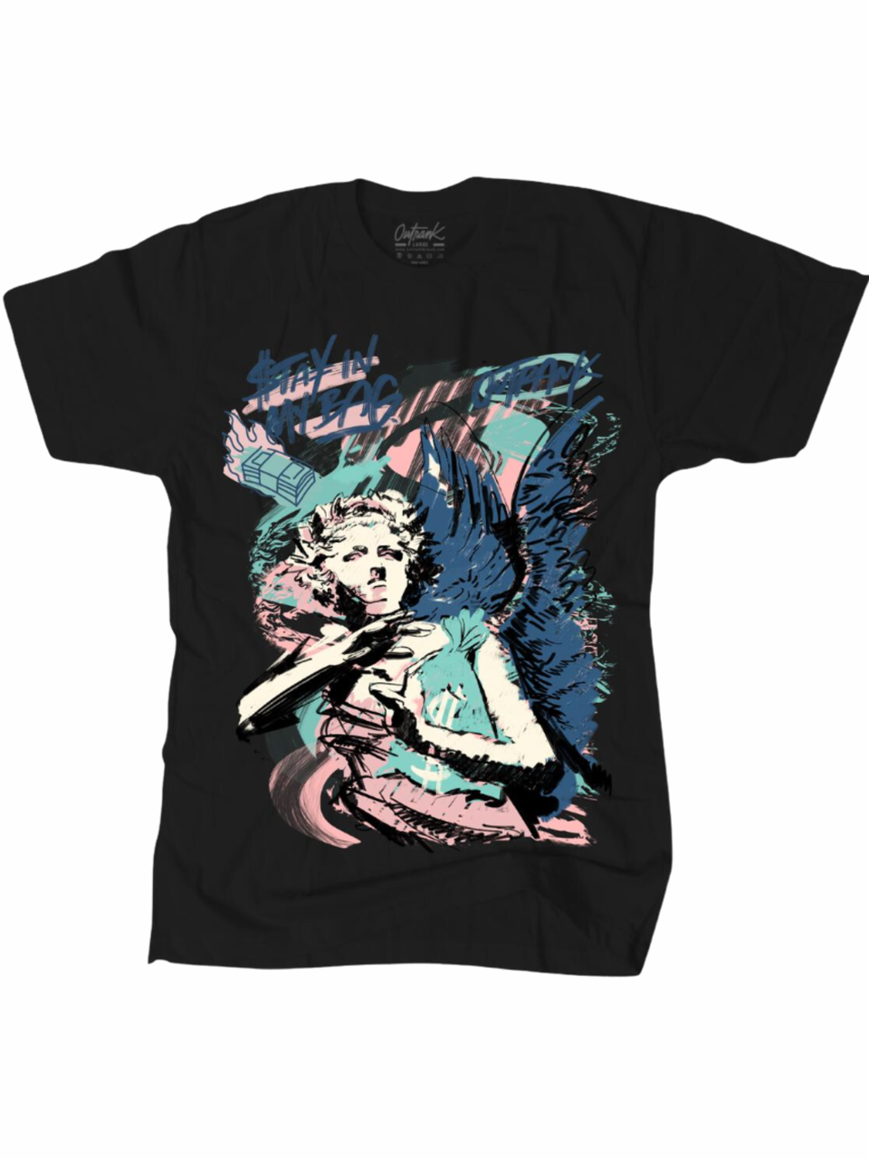 Outrank T-Shirt - Stay In My Bag - Black - QS358