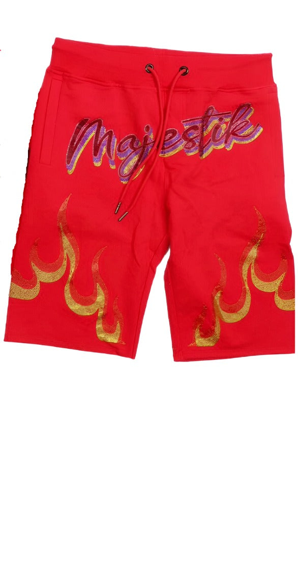 Majestik Shorts - Bulldog - Red - TE2184