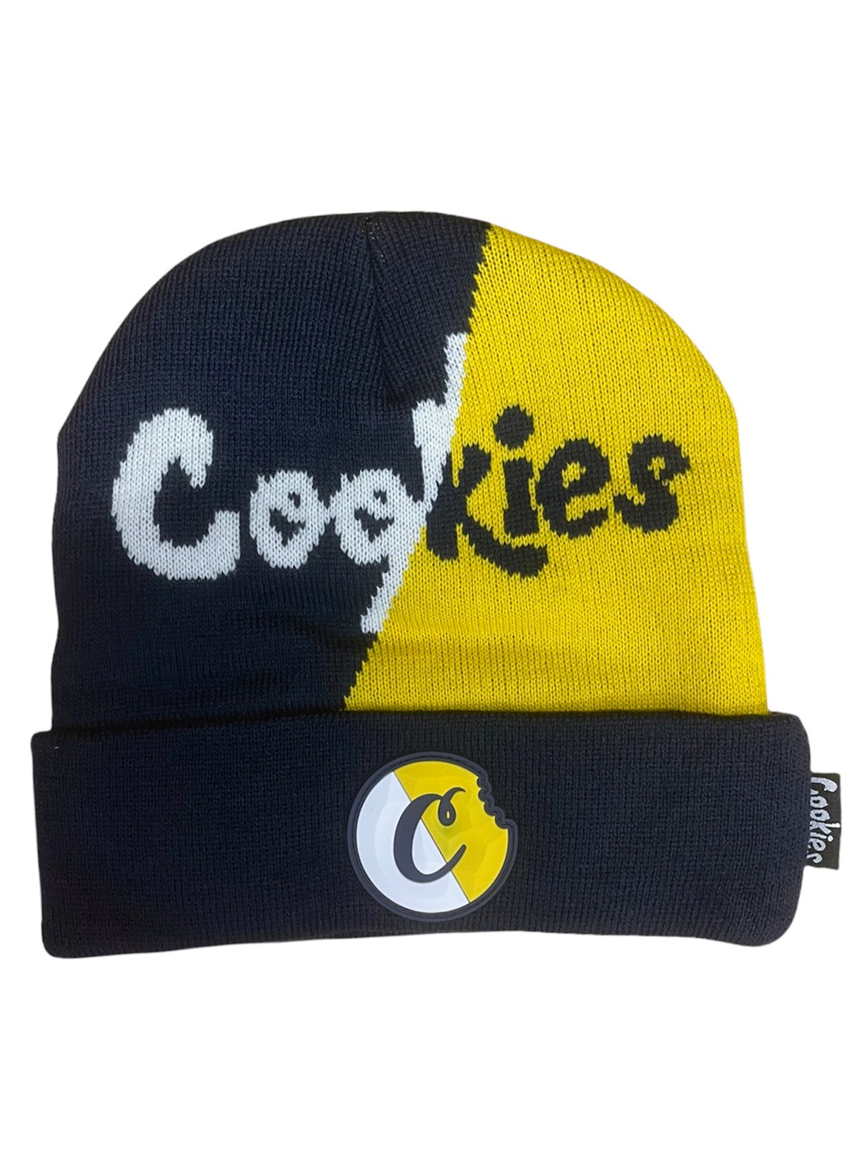 Cookies Hat - Changing Lanes Beanie - Navy And Yellow