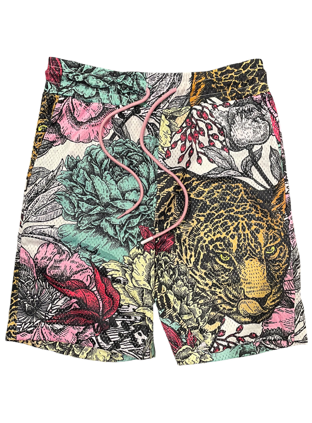 Original Fables Shorts - Deep Jungle Mesh - Wild Pastel - S334