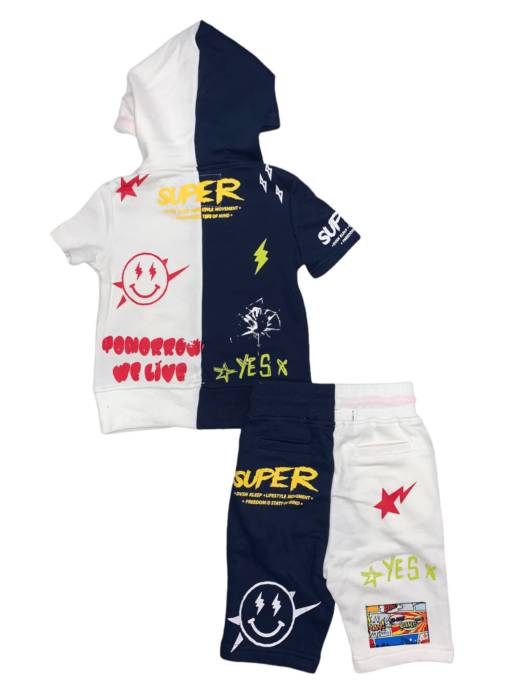 Kleep Kids Short Set - Heavily Patched - Juno - KSF6770