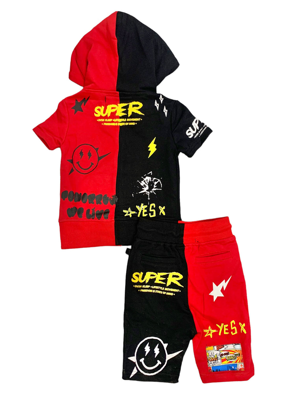 Kleep Kids Short Set - Heavily Patched - Reese - KSF6770