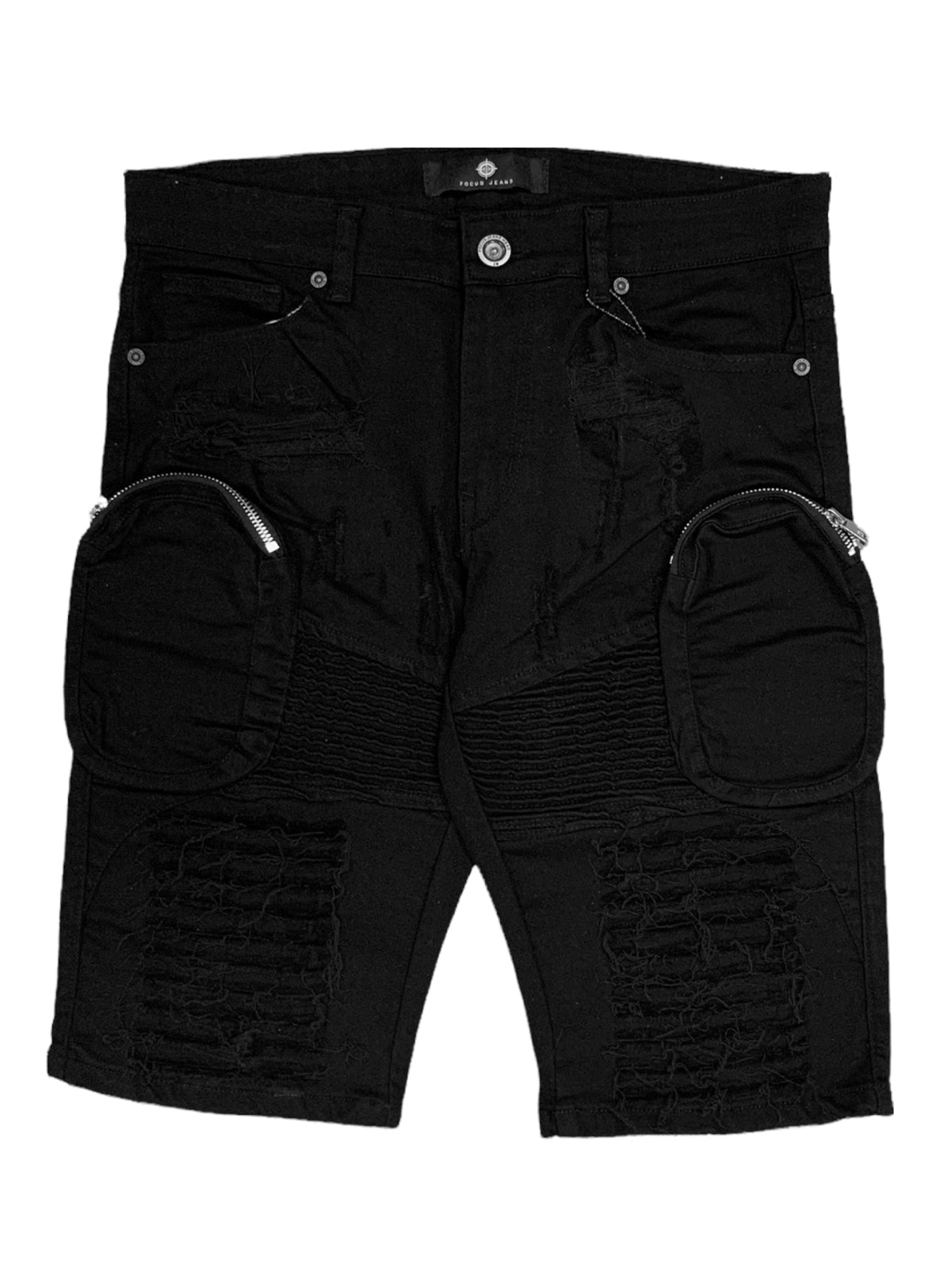 Focus Shorts - Multi Cargo Biker - Jet Black - 3394S