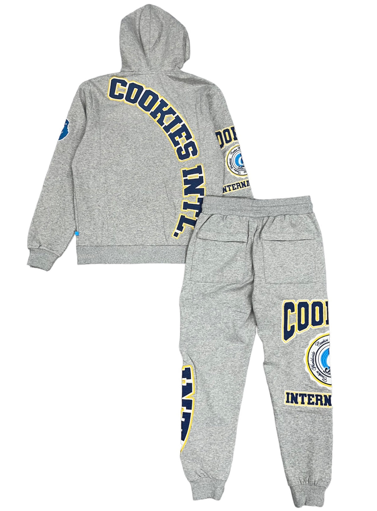 Cookies Sweatsuit - Double Up Fleece Button Up - Heather Grey - 1561H6081