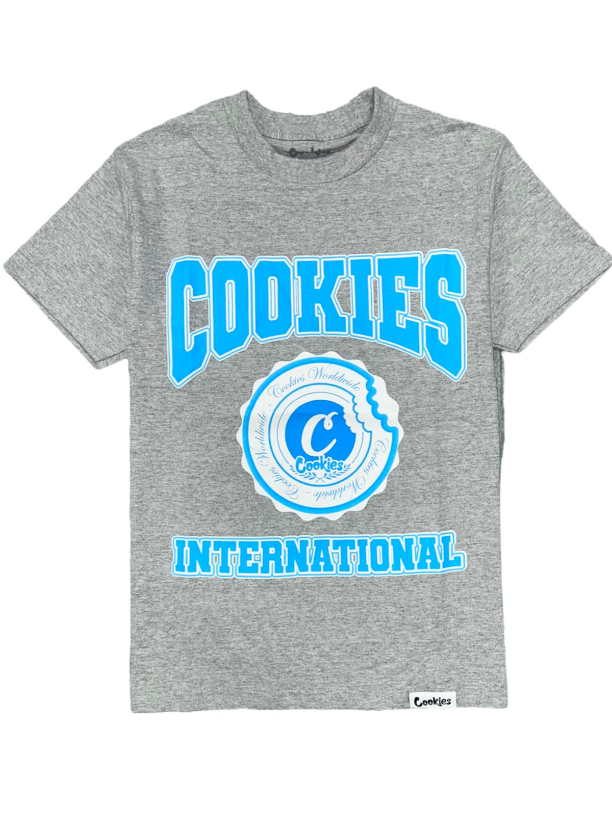 Cookies T-Shirt - Double Up Logo - Heather Grey - 1561T6087
