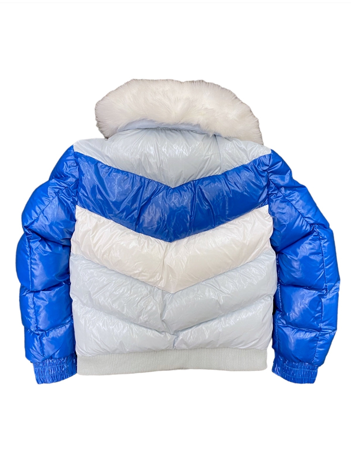 Jordan Craig Jacket Kids - Blocked Puffer - Royal - 91587K