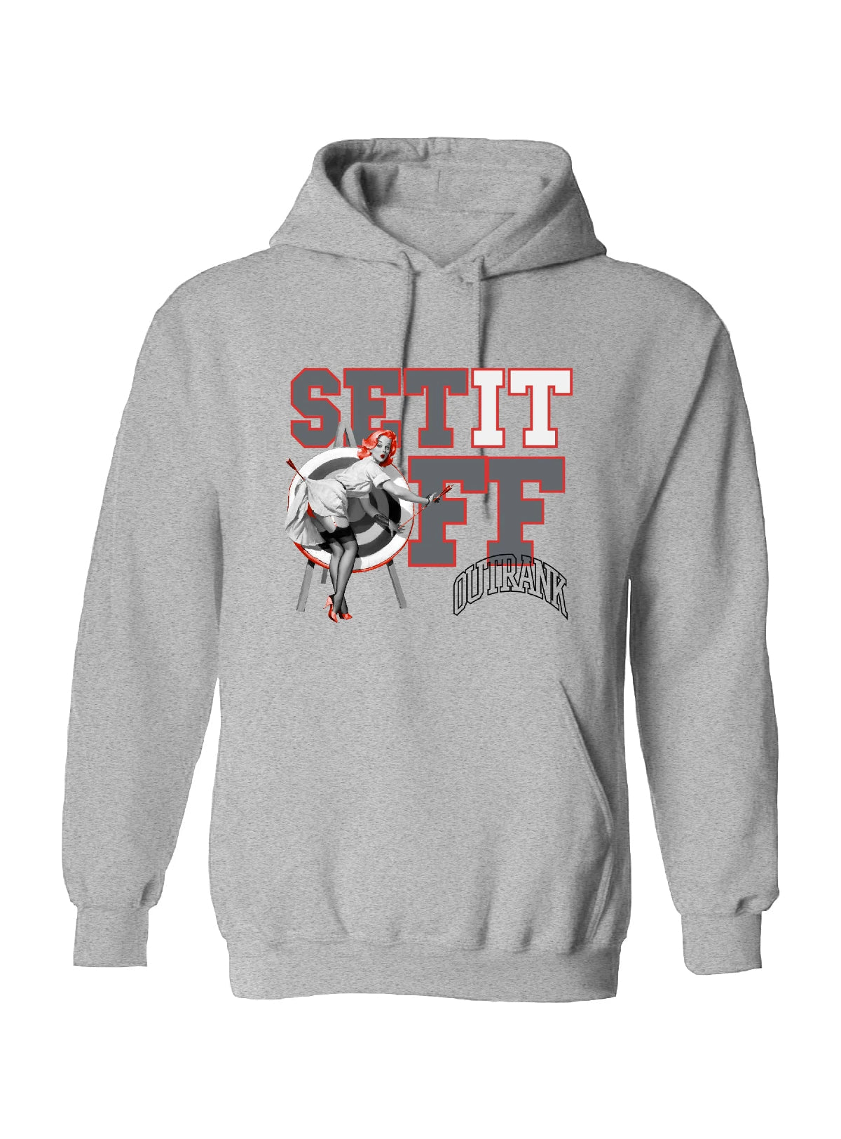 Outrank Hoodie - Set It Off - Carbon Grey - OR2194H