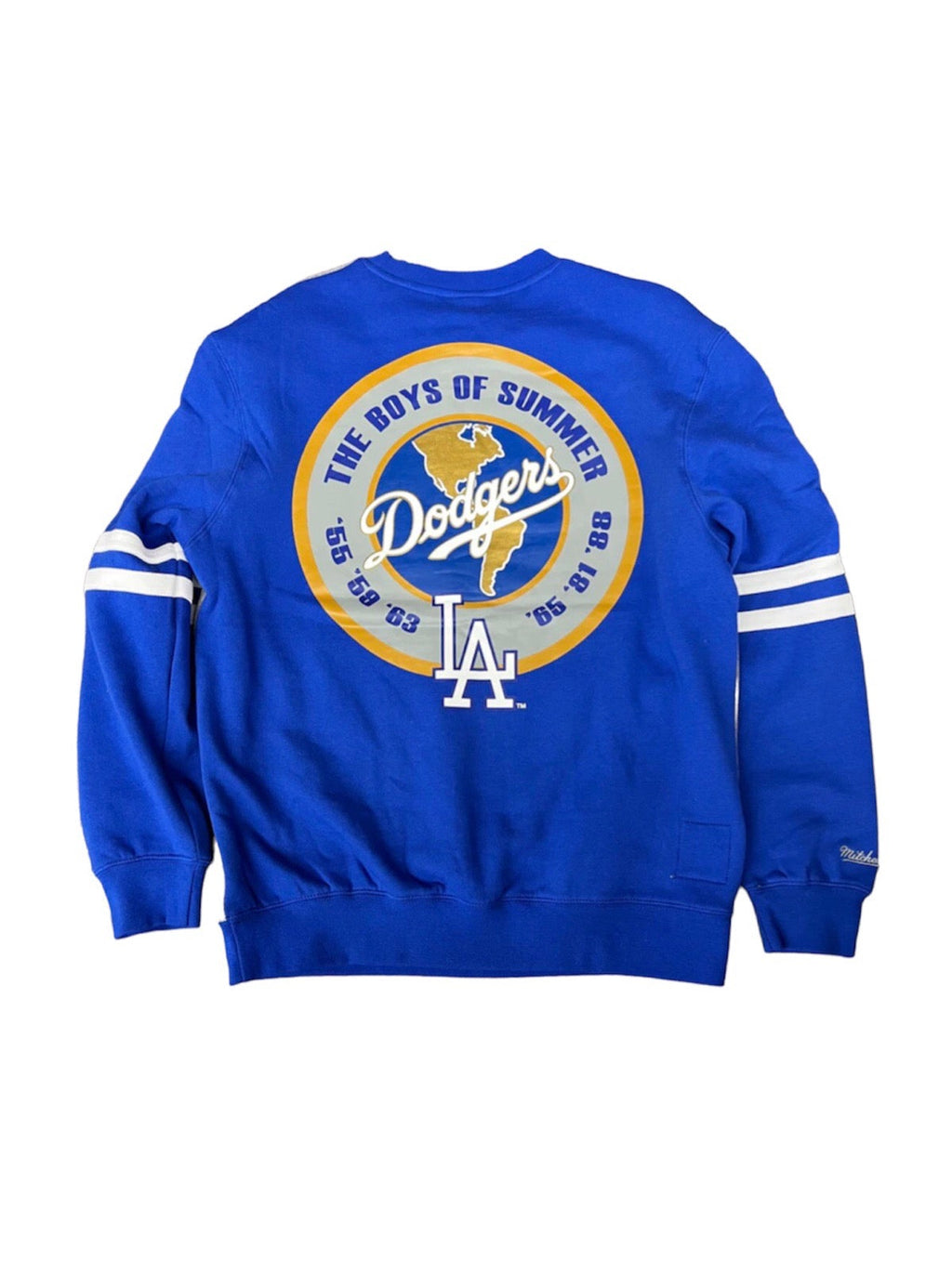 Mitchell & Ness Sweatshirt - All Over Crew 2.0 - LA Dodgers - Grey And Dodger Blue - FCPO3400
