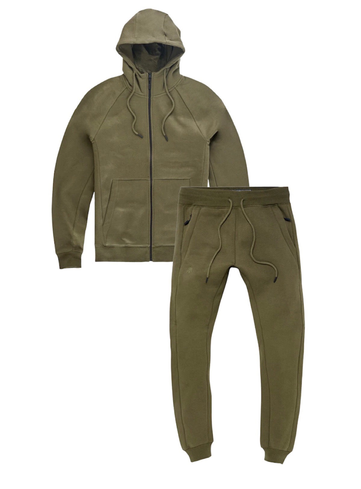 Jordan Craig Jogger Set - Uptown Fleece Lined - Olive - 8720H