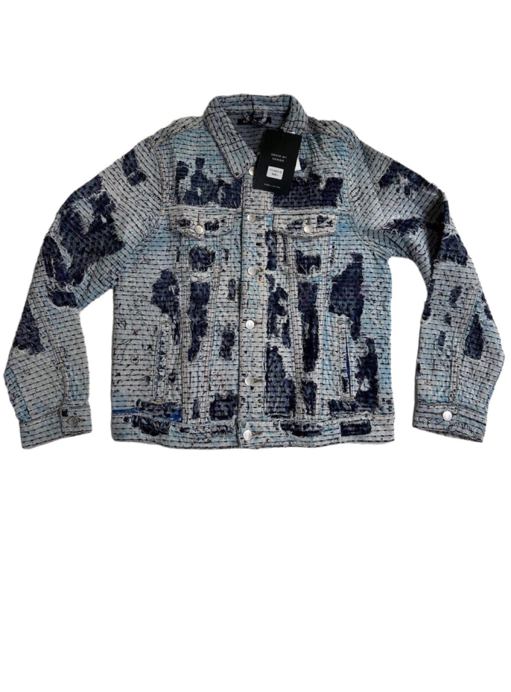 Embellish Denim Jacket - Sunview - Blue - EMBH22-228