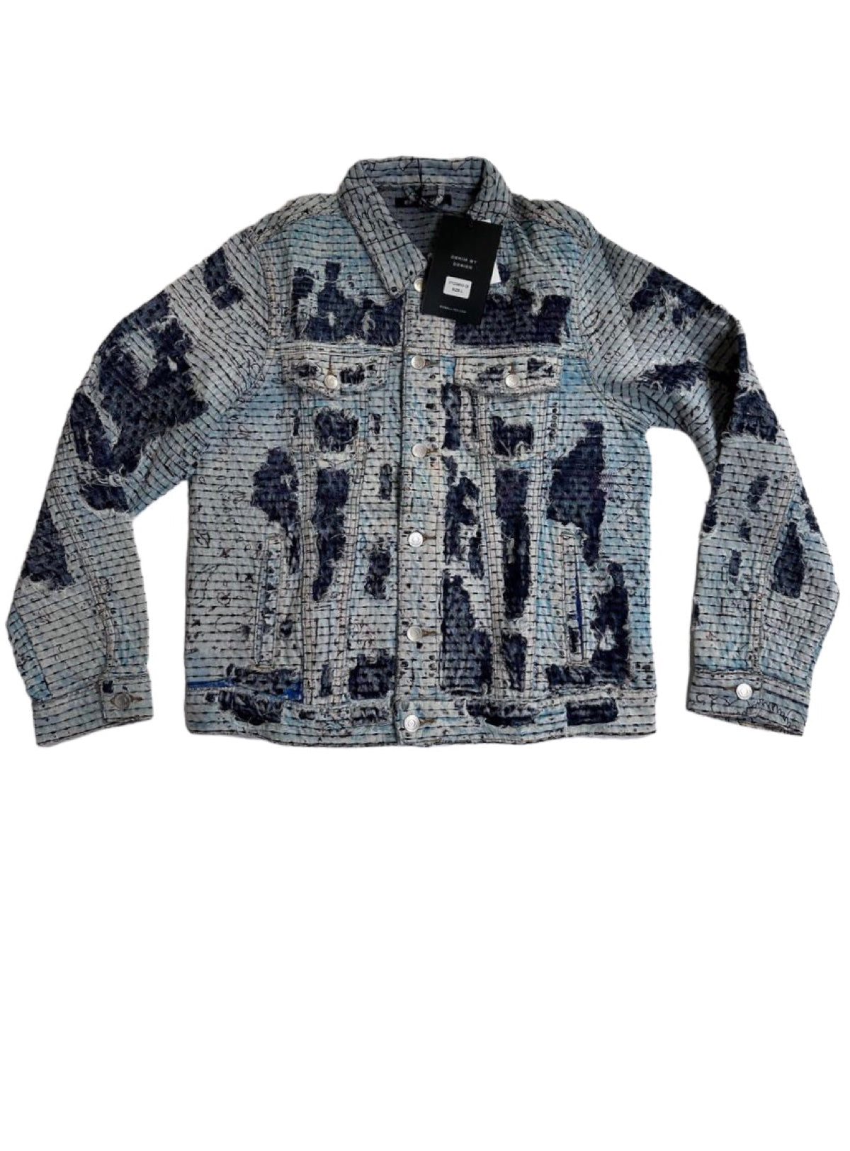 Embellish Denim Jacket - Sunview - Blue - EMBH22-228