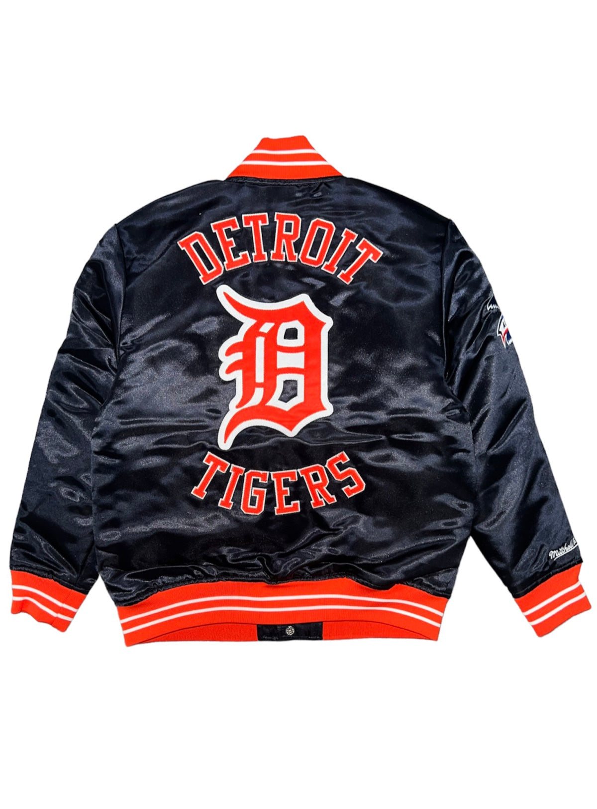 Mitchell & Ness Kids Jacket - Heavy Weight Satin - Detroit Tigers - Navy Blue - 9N3T1NALZ-DET