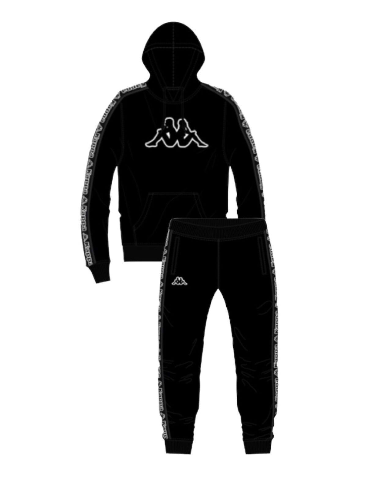 Kappa Sweatsuit - Logo Tape Apet 2 - Black Smoke - 311B7VWY