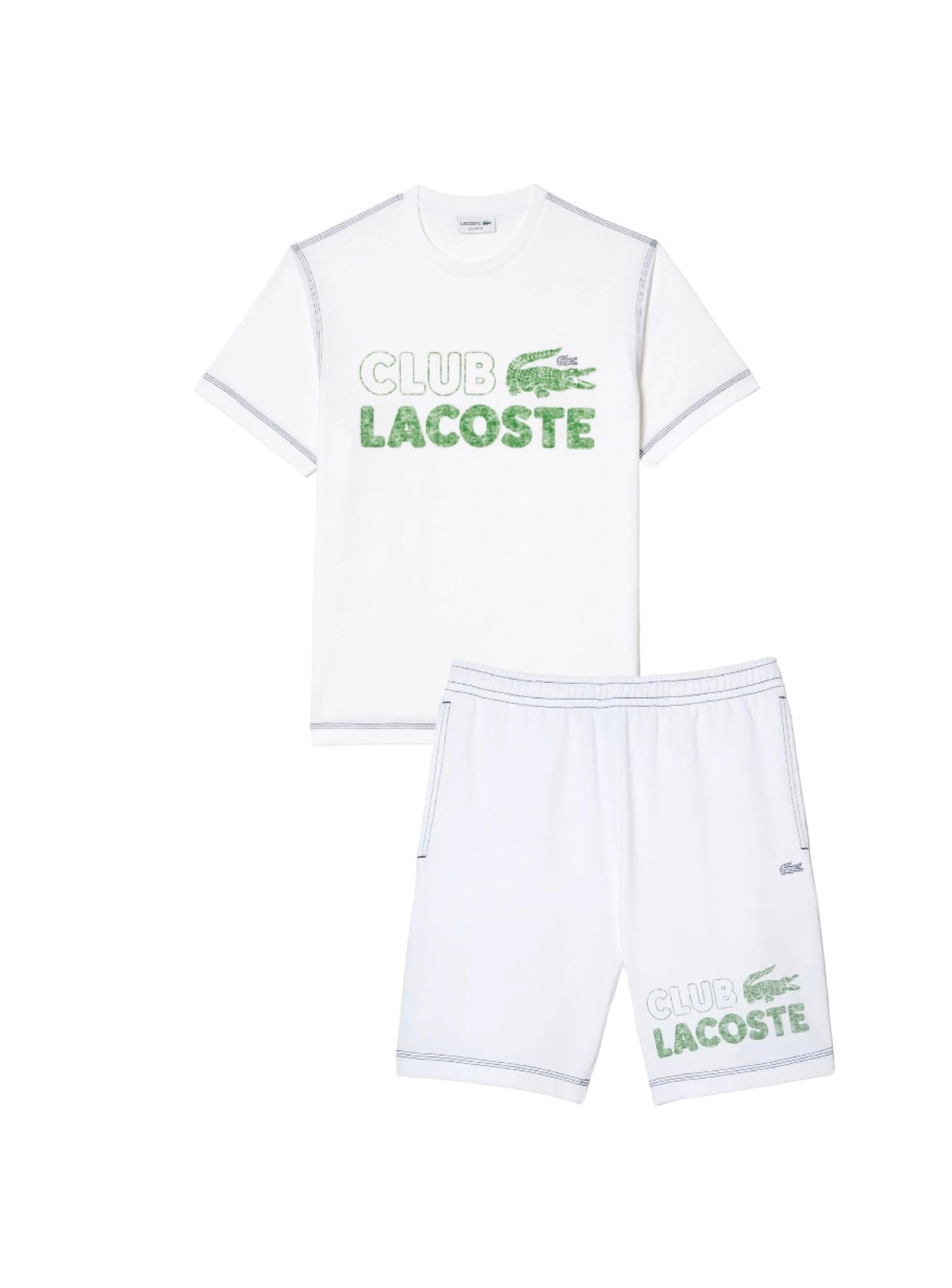 Lacoste Short Set - Club Lacoste - White-001 - TH5440 51 001