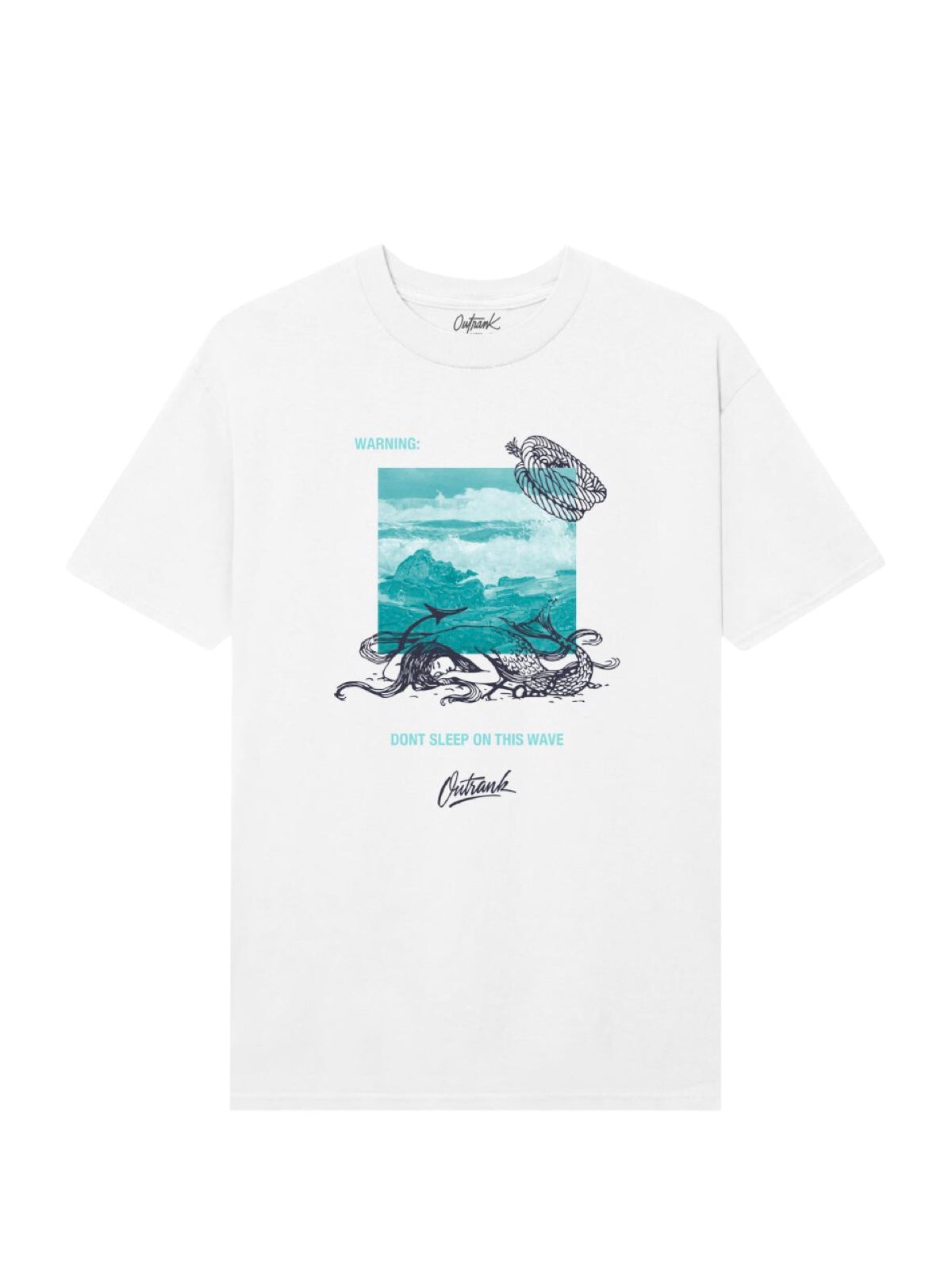 Outrank T-Shirt - This Wave - White - QS561