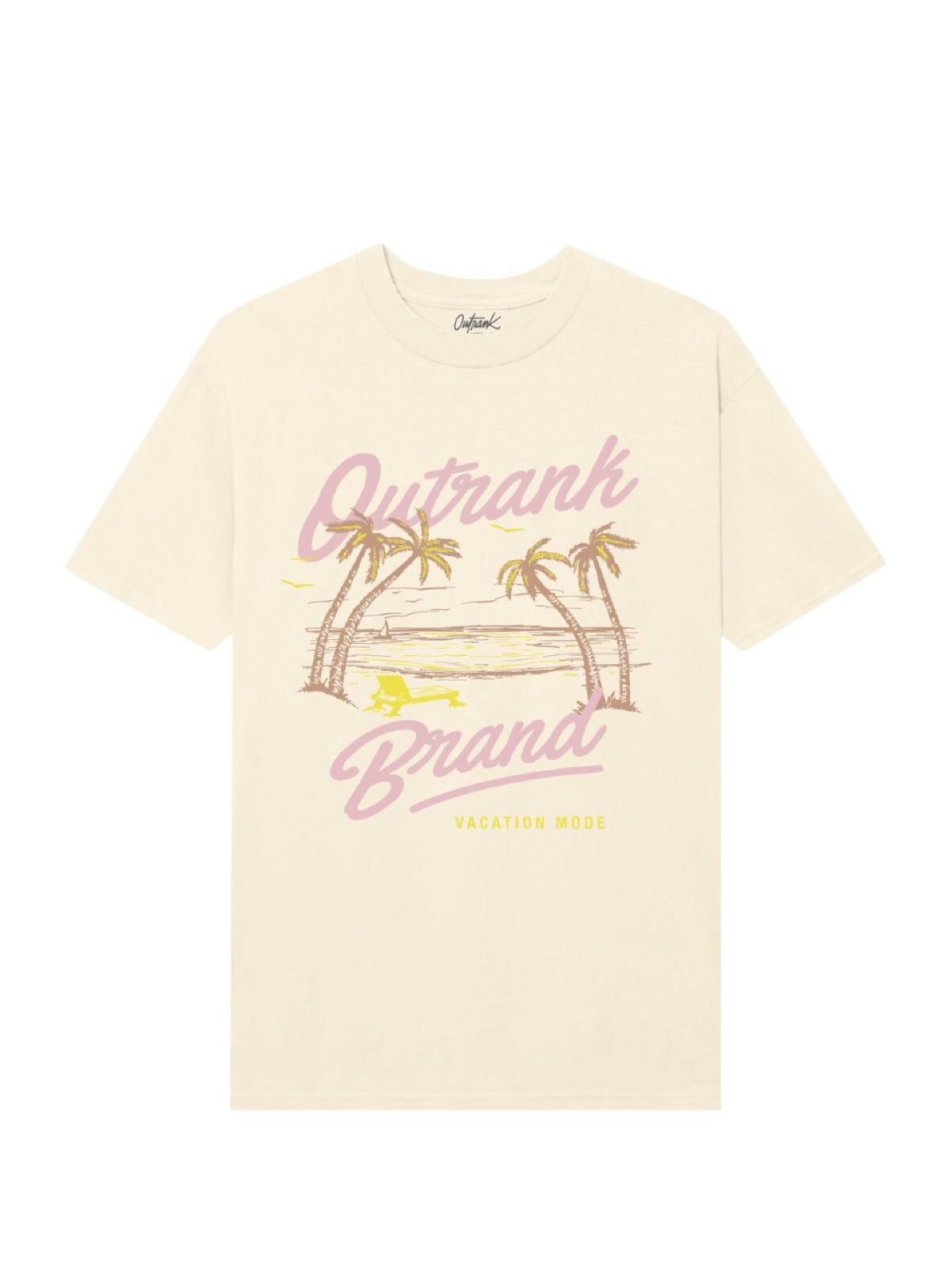 Outrank T-Shirt - Vacation Mode - Vintage White - QS617