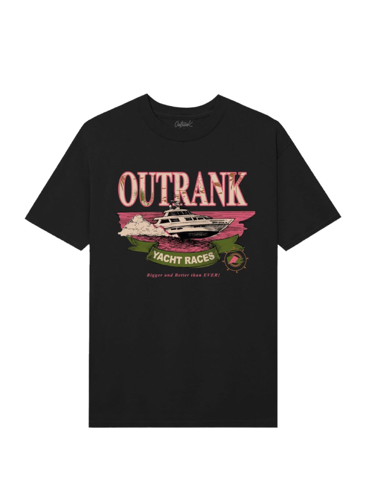Outrank T-Shirt - Yacht Races - Black - QS577