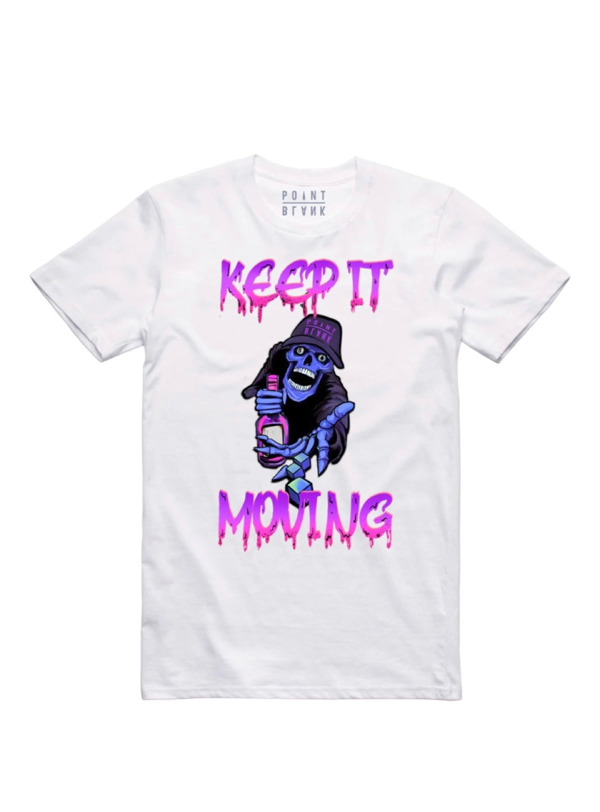 Point Blank T-Shirt - Dice Game - White