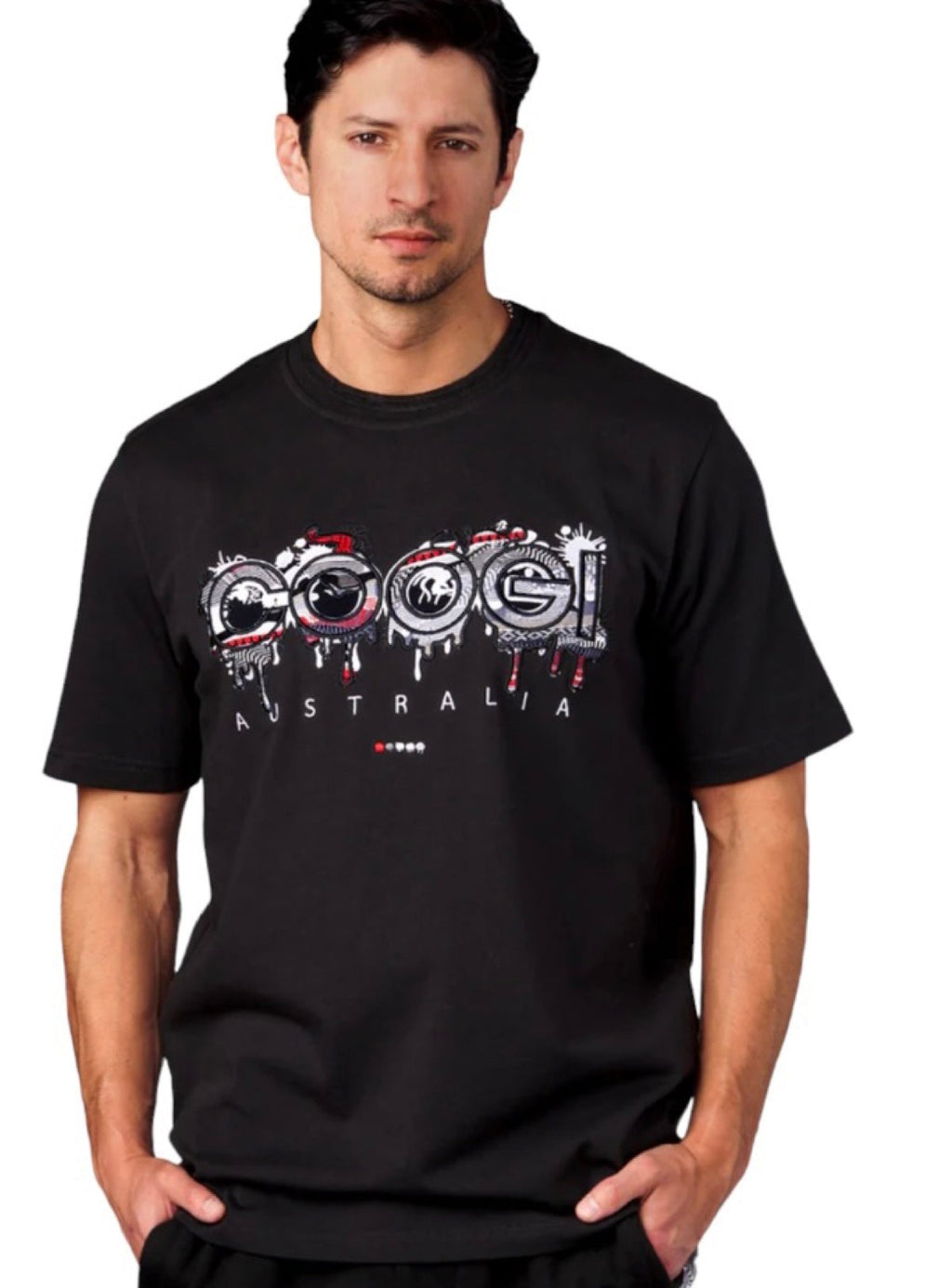Coogi T-Shirt - Logo Drip - Black - CG-KT-025