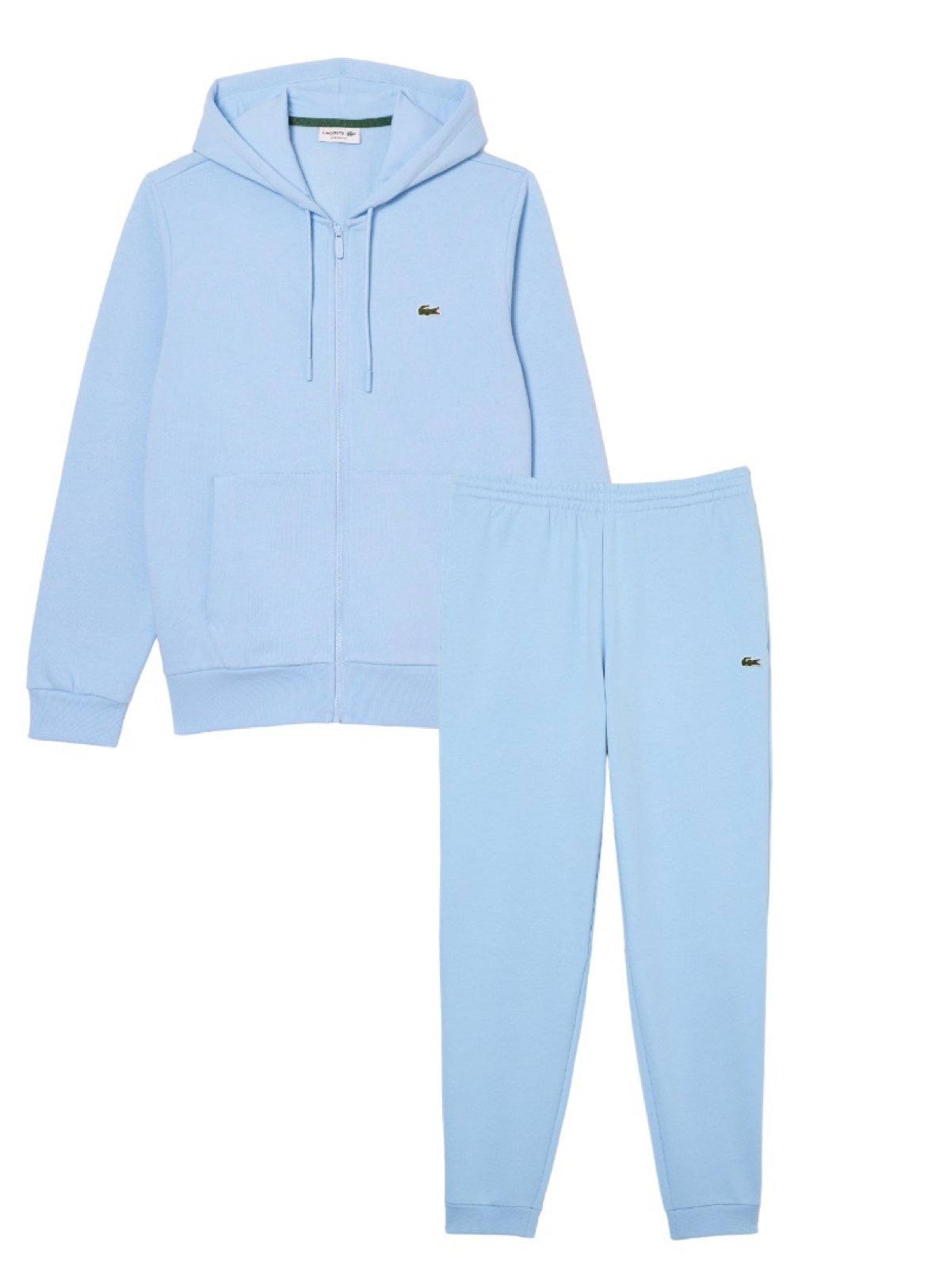 Lacoste Sweatsuit - Zip Up Solid Fleece - Light Blue - SH9626 51 HBP