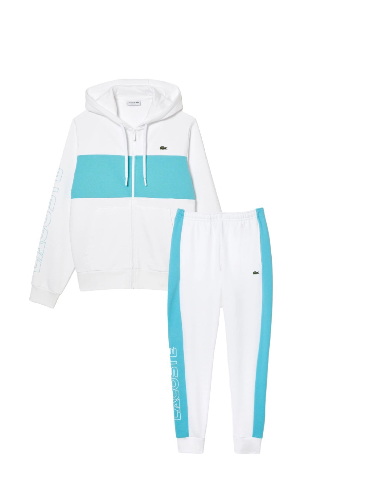 Lacoste Sweatsuit - Colorblock - White - SH1416 51 R16