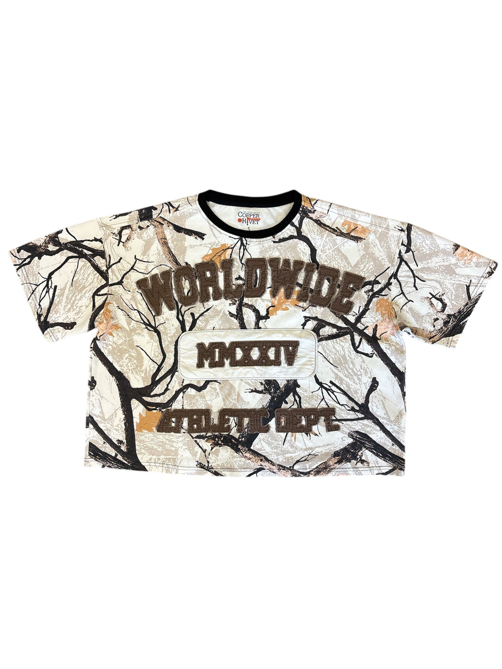 Copper Rivet T-Shirt - Embroidery - Brown Camo - 511021