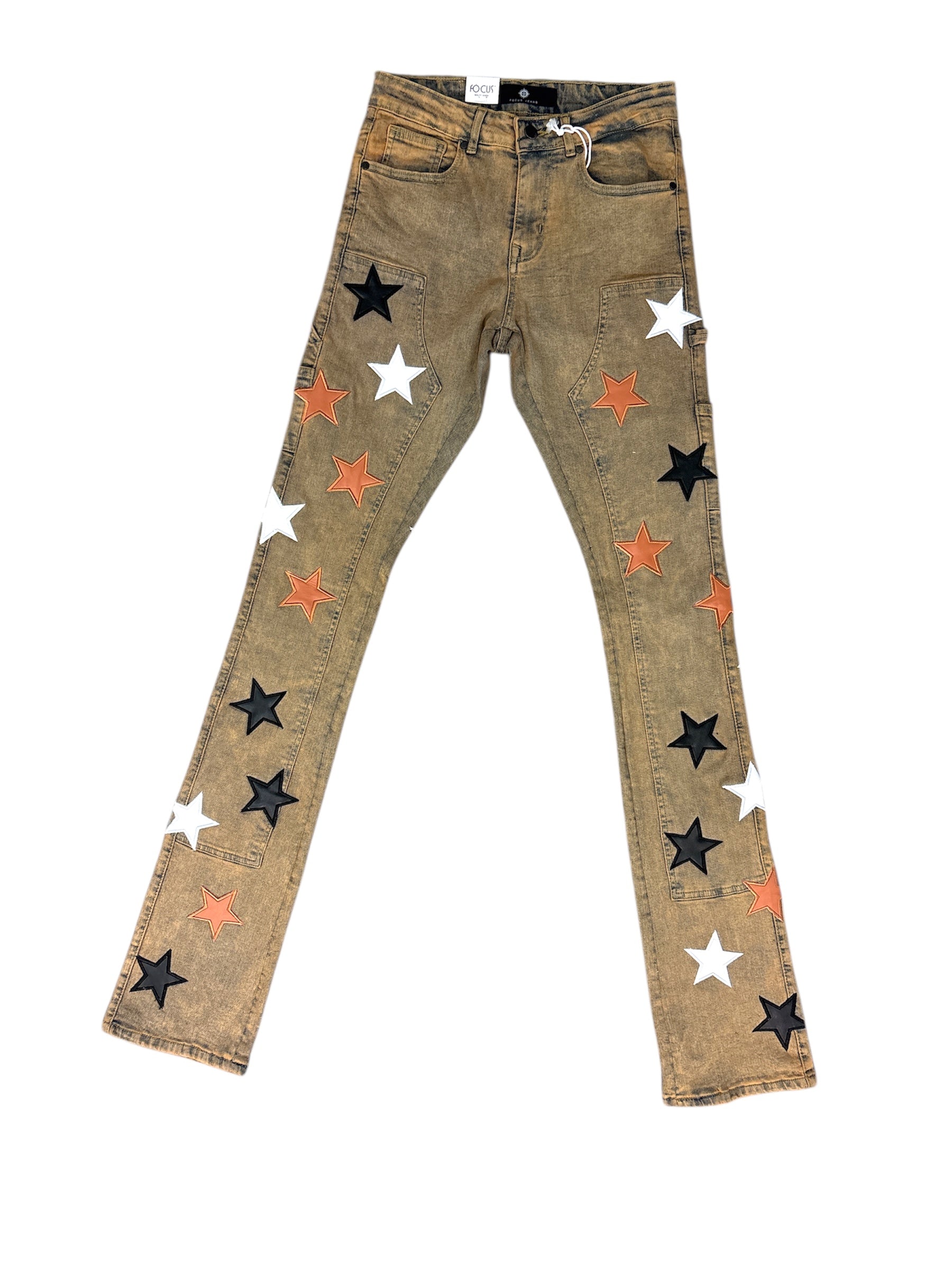 Focus Jeans - All Over Star - Vintage Ivory   - 2502