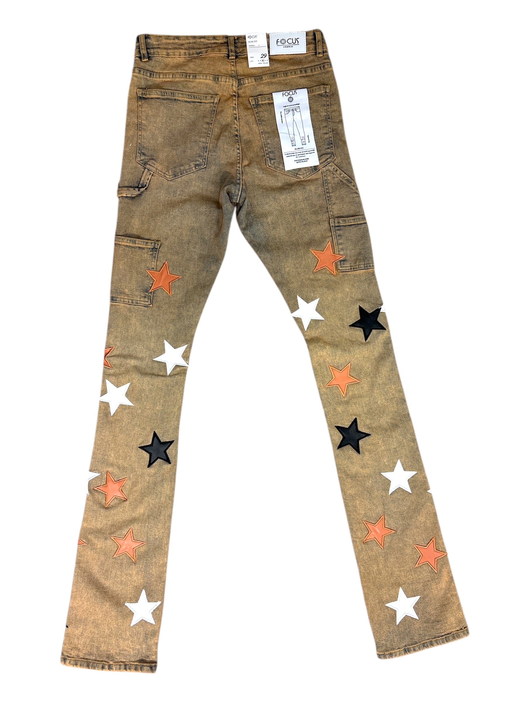 Focus Jeans - All Over Star - Vintage Ivory   - 2502