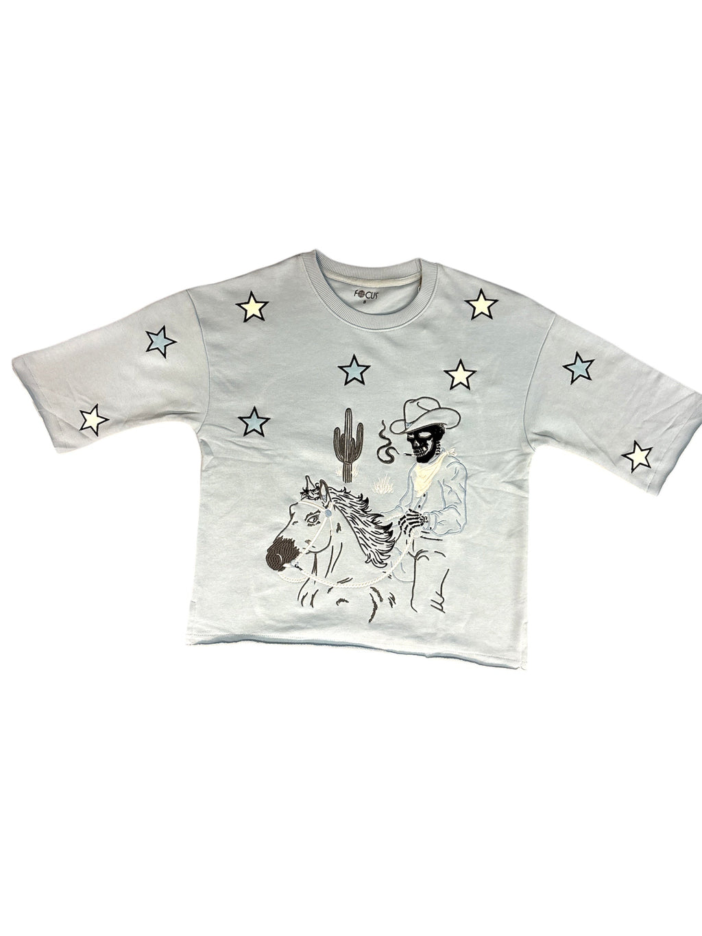 Focus T-Shirt - Cowboy Star - Sky Blue  - 80735