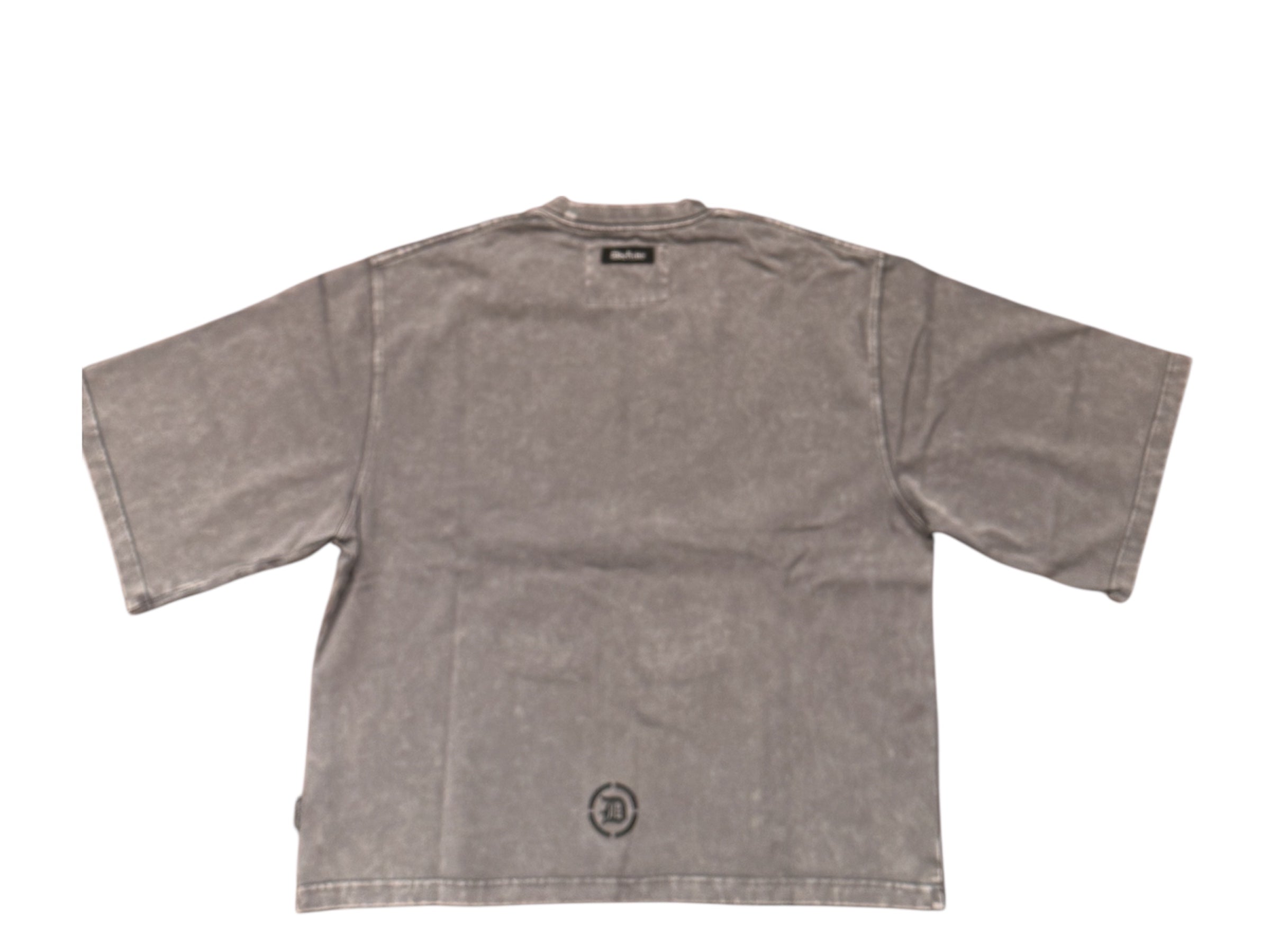 Doctrine - T-Shirt - Skulled Moth Garden - Charcoal Wash - DB0303