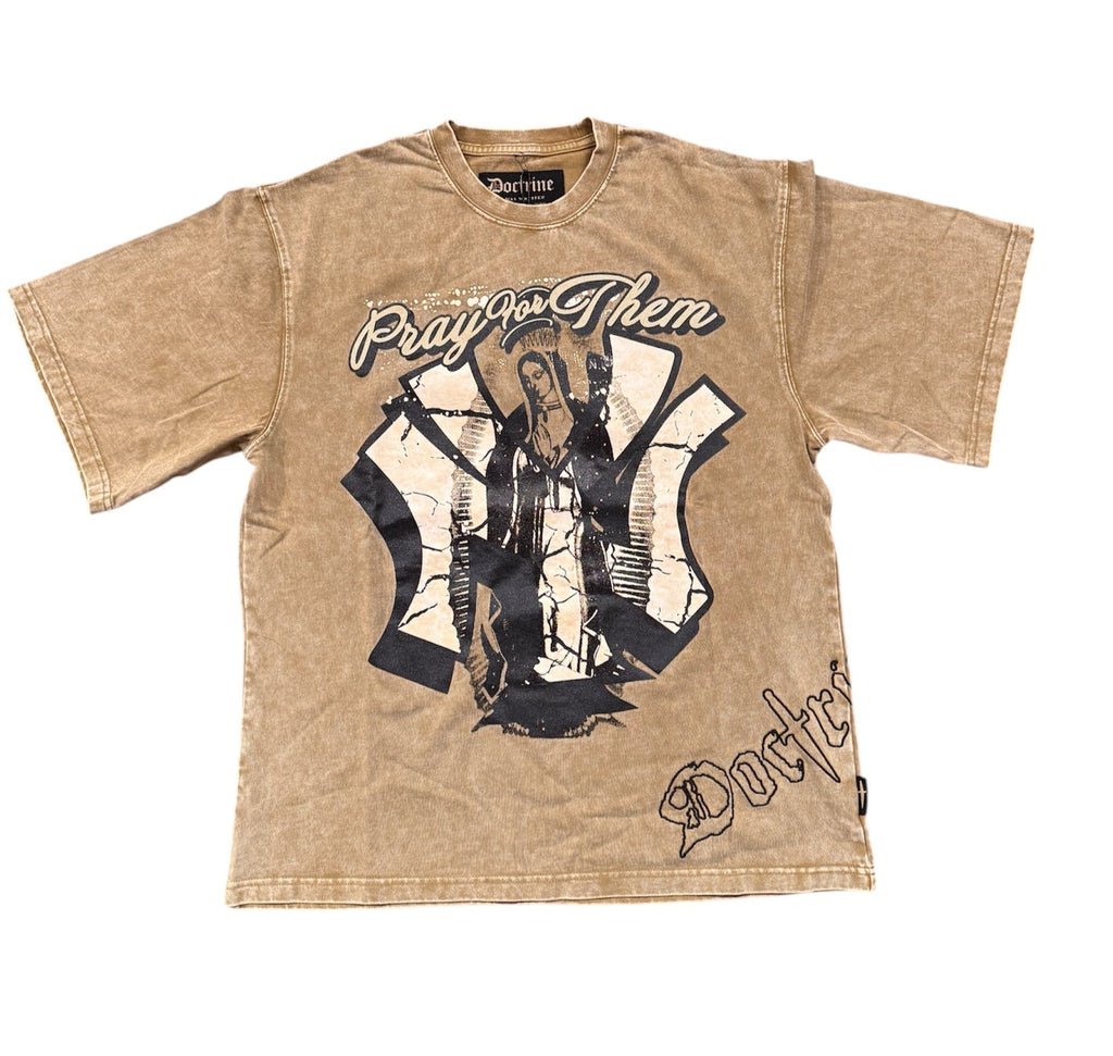 Doctrine - T-Shirt - Yankee Imma Culate - Sandstone Wash - DB0310