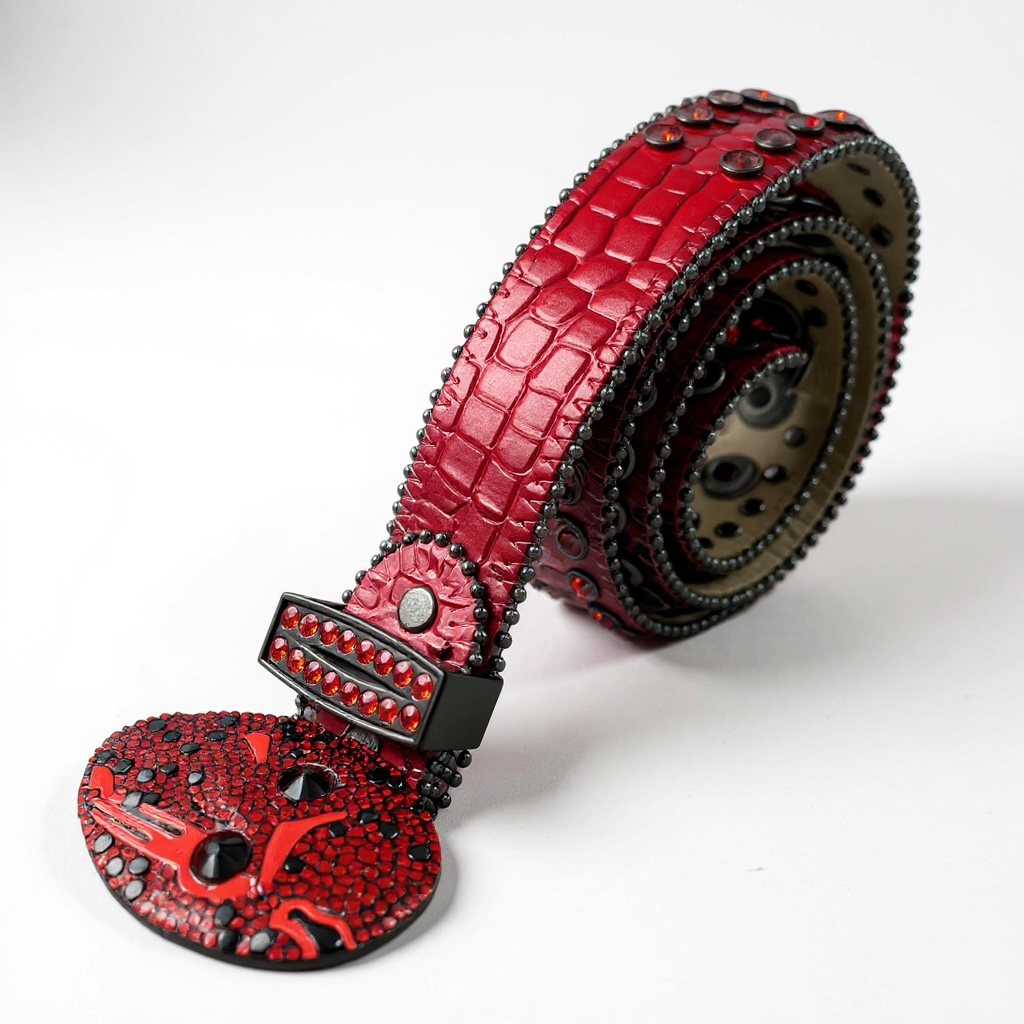 DNA Belt - Deadpool - Red Rhinestones - 669