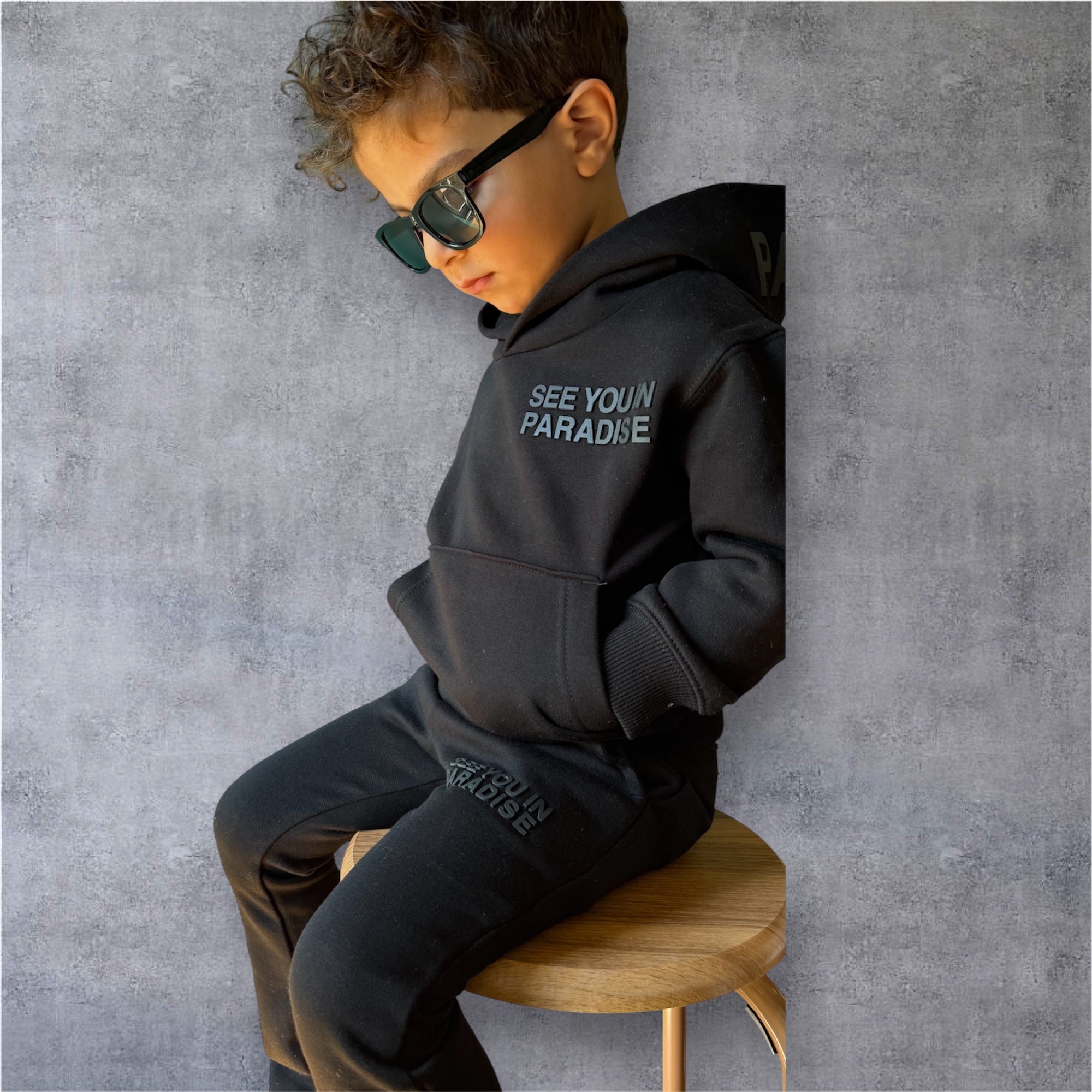 kids sweatsuit -  jordan craig - 8899hk - flare bottom