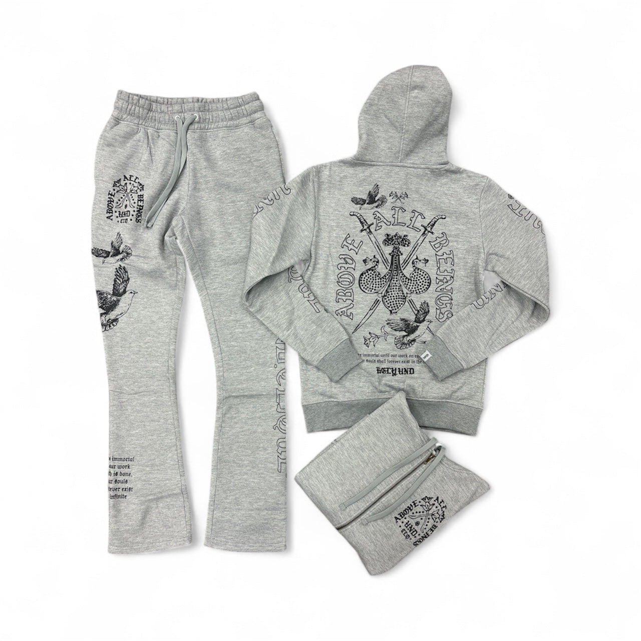 Highly Undertd Sweatsuit - Above All - Heather Grey - UF5604